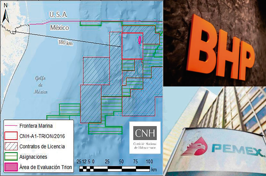 BHP invertirá hasta 710 mdd en farmout con Pemex