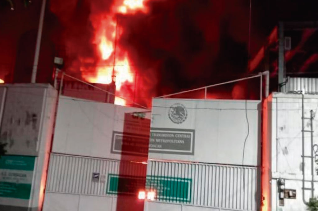 Incendio de substeación de CFE en CDMX provoca fallos en el servicio