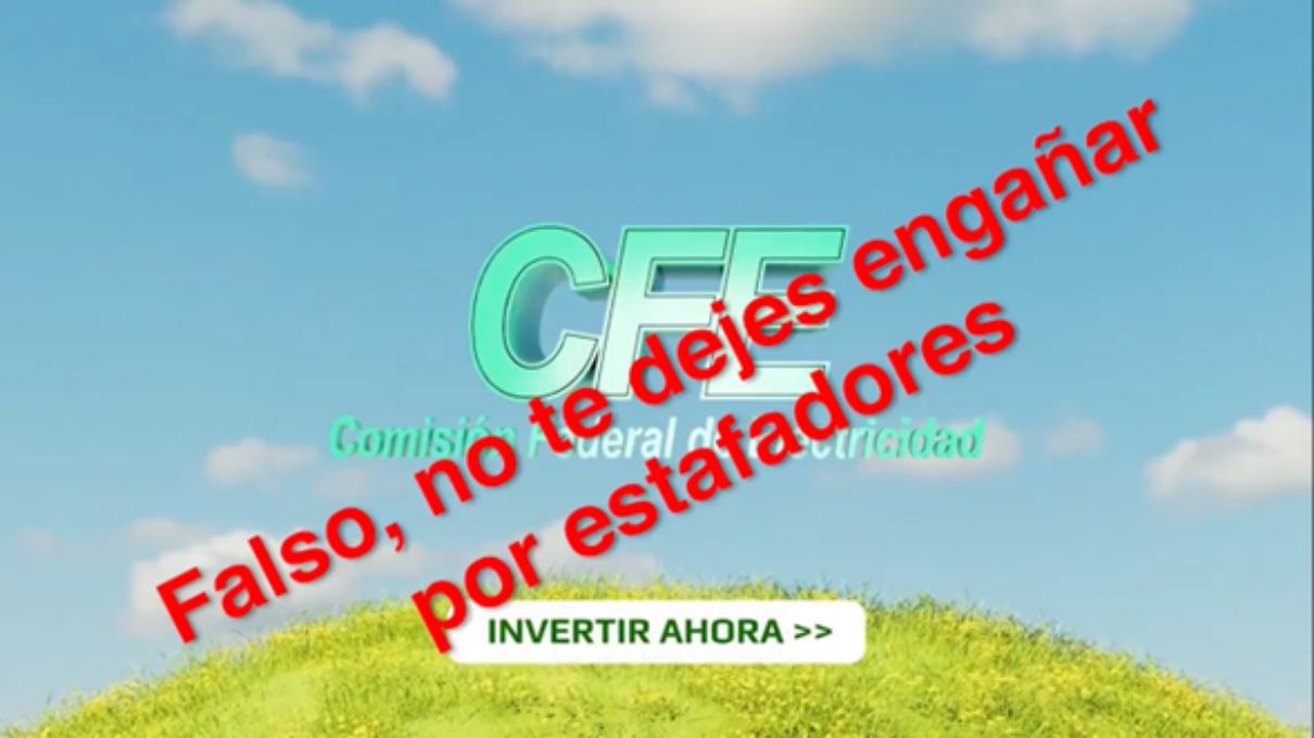 Desmiente CFE inversiones con usuarios; llama a no caer en estafas