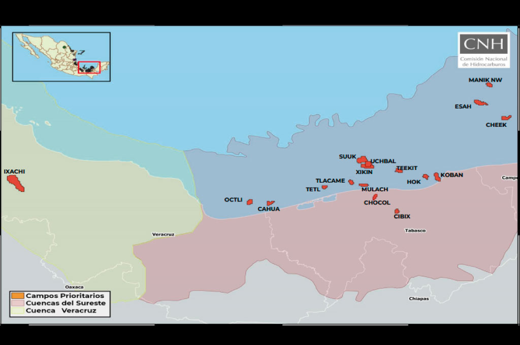 Campos prioritarios de Pemex registran desfase en sus actividades e inversiones
