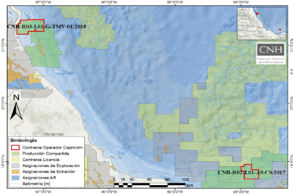 Capricon Energy recibe visto bueno de la CNH en contratos de rondas 2 y 3