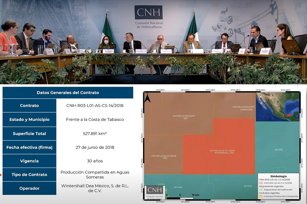 Aprueba CNH prórroga interpuesta por Wintershall Dea México sobre bloque en Tabasco