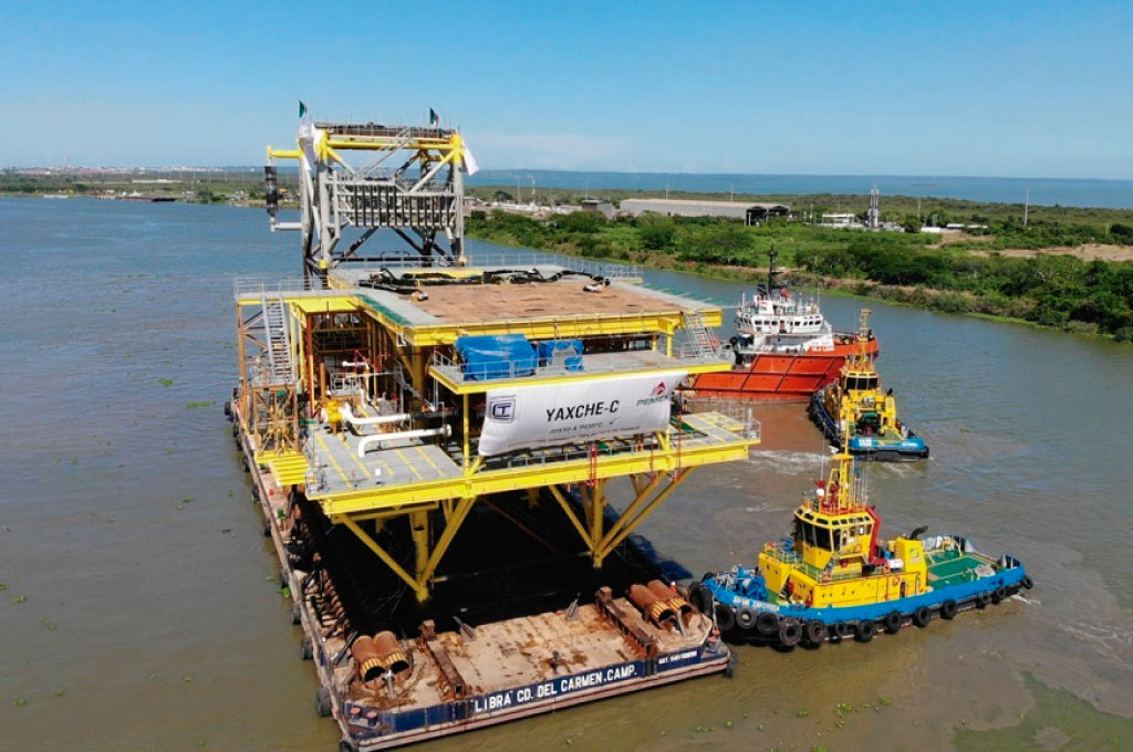 Grupo Cotemar termina instalación de la plataforma Yakché-C a Pemex