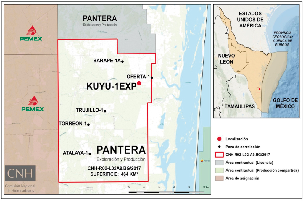 CNH aprueba perforación del pozo Kuyu-1EXP a Pantera Exploración y Producción