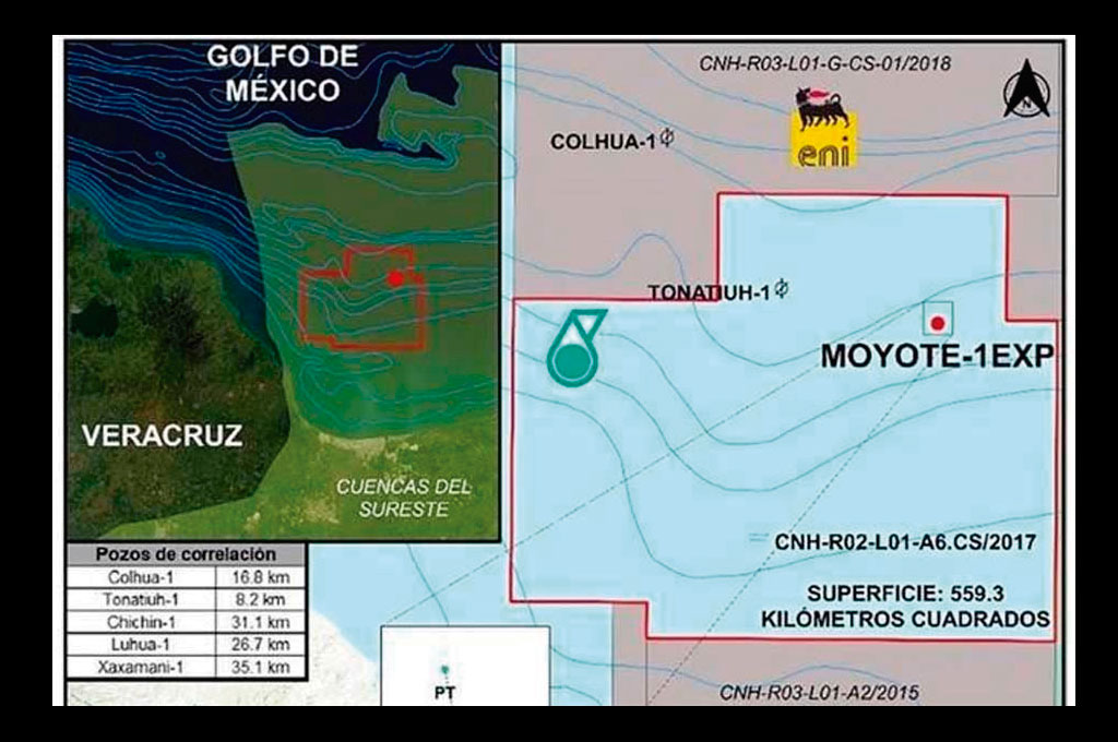 CNH aprueba perforación de pozo exploratorio a Carigali Mexico