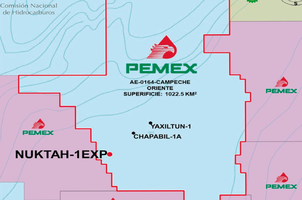 Perforación del pozo Nuktah-1EXP le costará 51 mdd a Pemex