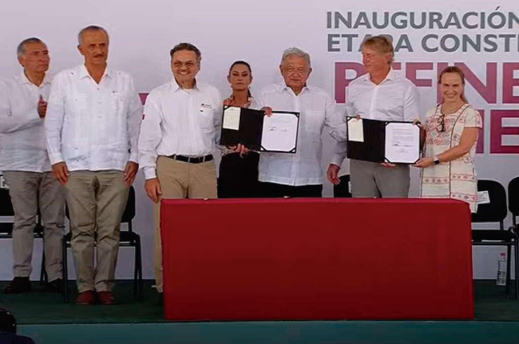 Suscribe Pemex carta de intención con New Fortress Energy para reactivar proyecto Lakach