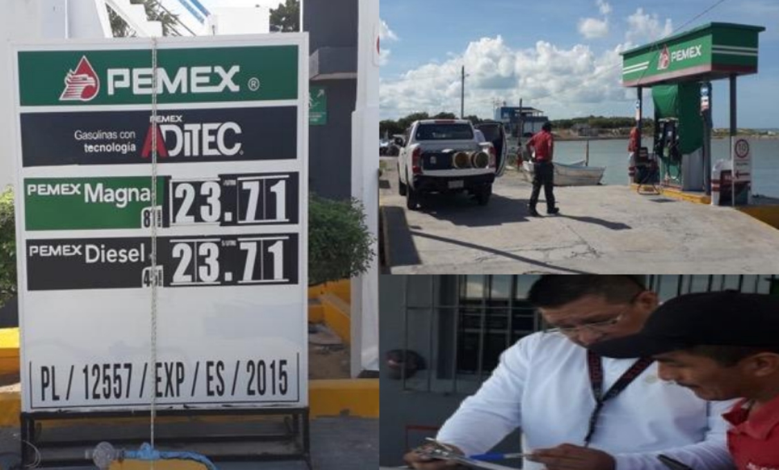 Halla Profeco anomalías en gasolinera yucateca; personal impide inmovilización