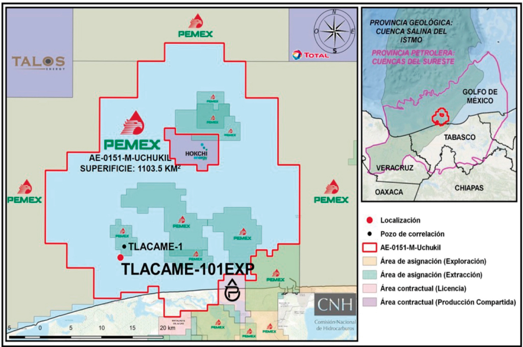 Perforación del pozo Tlacame-1EXP costará 43.6 mdd a Pemex