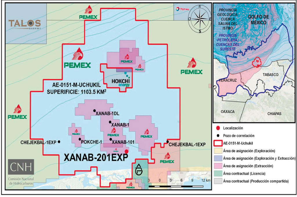 CNH vota a favor de la perforación del pozo Xanab-201EXP a cargo de Pemex