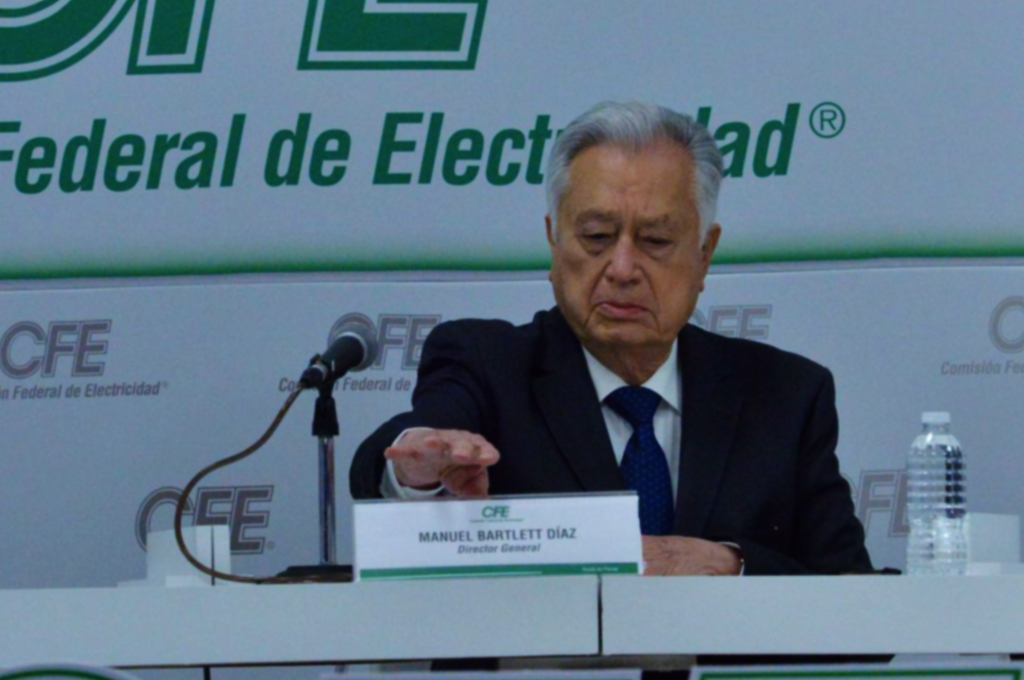 Responde Bartlett a críticas del CCE sobre reforma eléctrica