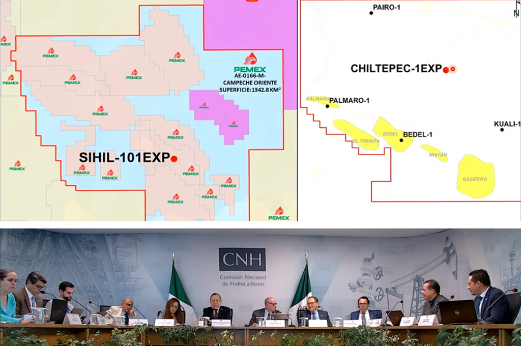 CNH aprueba a PEMEX perforar los pozos Sihil-101EXP y Chiltepec-1EXP