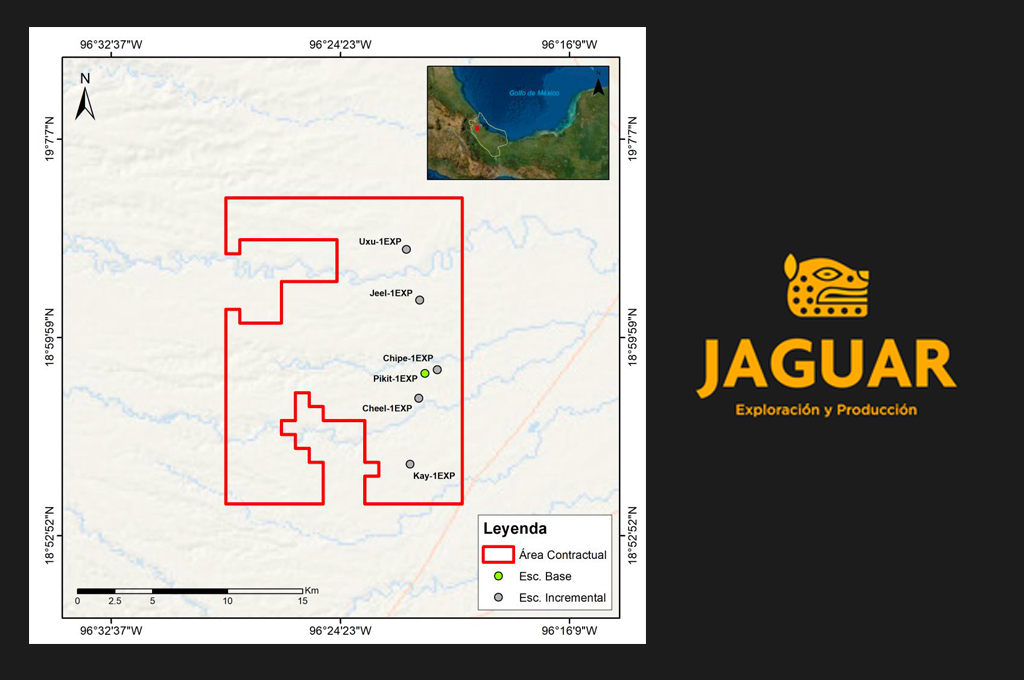 Jaguar E&P amplía expectativas sobre área petrolera en Veracruz  