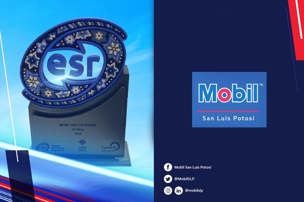 Distinguen a Mobil SLP con presea ESR por onceava vez