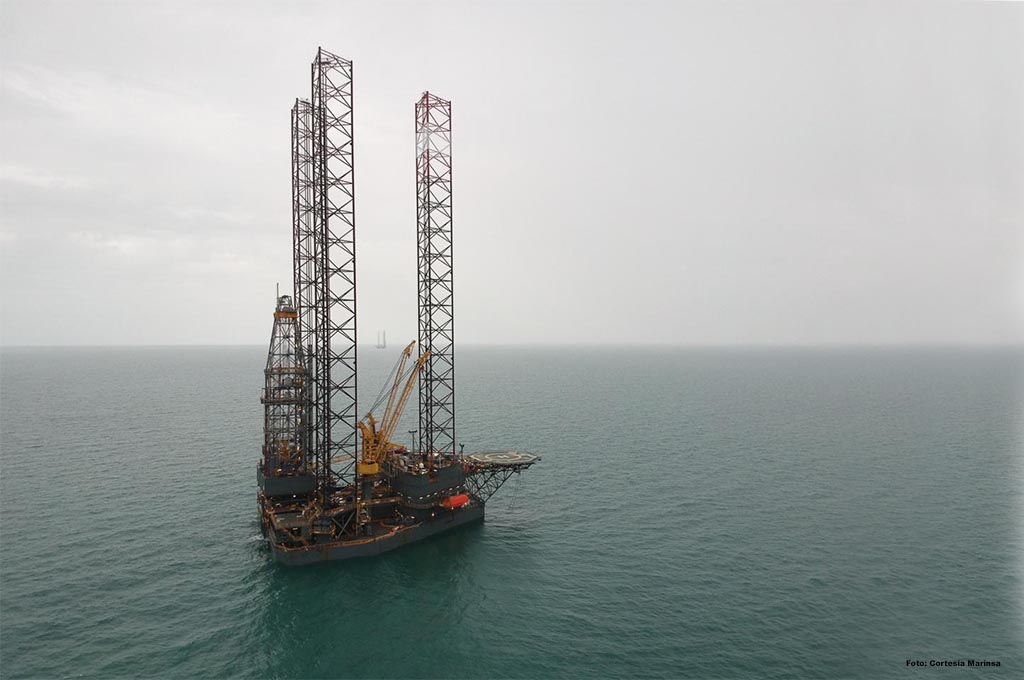 Plataforma de Marinsa, lista para perforar segundo pozo prioritario de Pemex