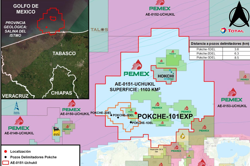 Autorizan a Pemex la perforación de pozo Pokche-101EXP en aguas someras