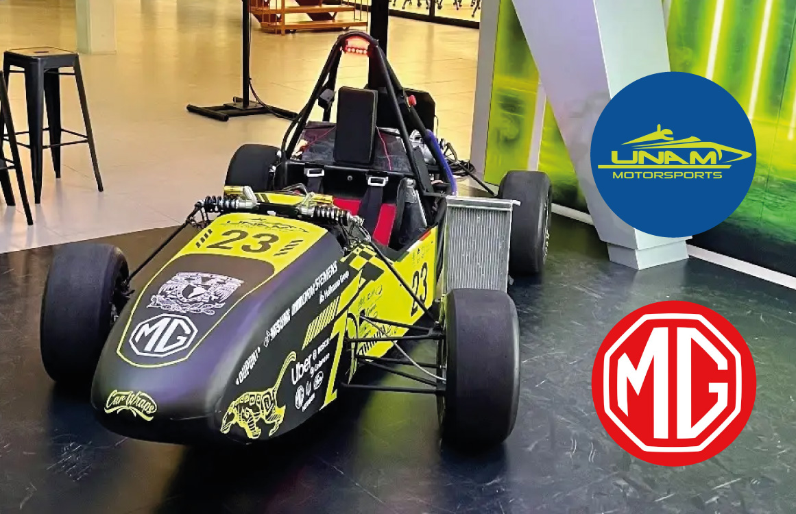 MG Motor y UNAM Motorsport presentan vehículo eléctrico para Fórmula SAE Brasil