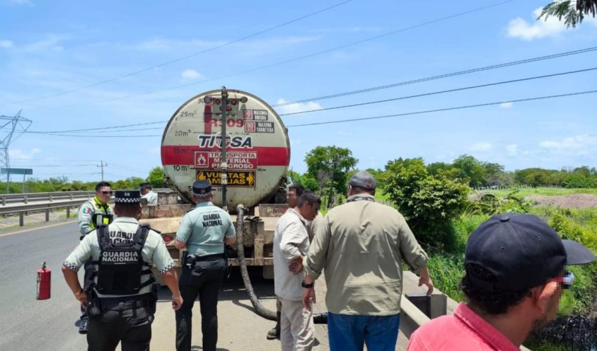 Atienden autoridades tamaulipecas fuga de hidrocarburo en Altamira