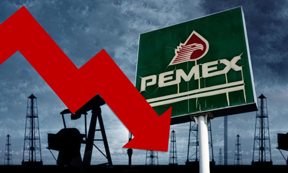 Producción de PEMEX toca su nivel más bajo en lo que va del año