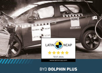 BYD Dolphin Plus, el primer auto chino en obtener 5 estrellas en Latin NCAP