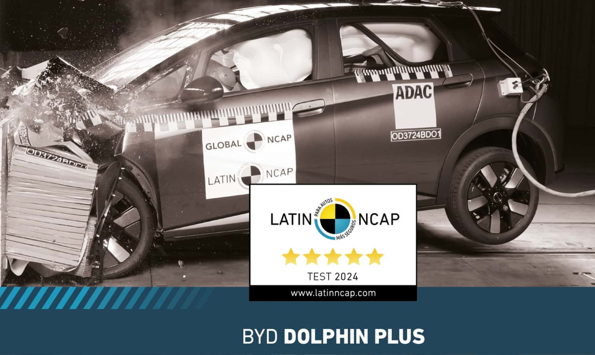 BYD Dolphin Plus, el primer auto chino en obtener 5 estrellas en Latin NCAP