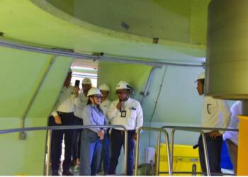 Emilia Calleja supervisa hidroeléctrica de Zimapán