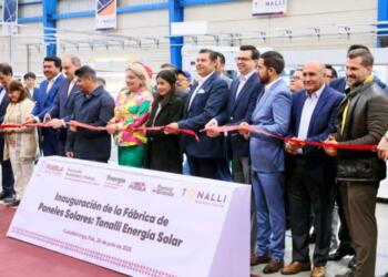 Inauguran Tonalli, fábrica de paneles solares en Puebla 