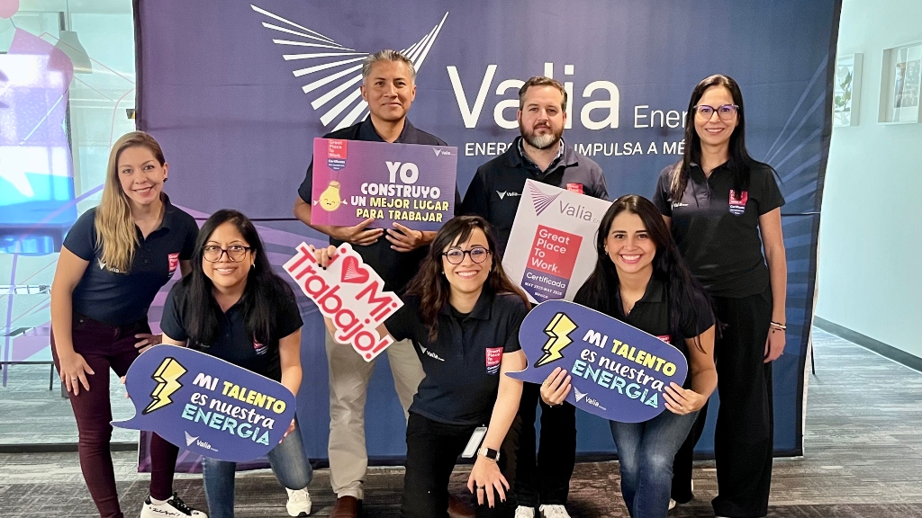 Distinguen a Valia Energía como Great Place To Work