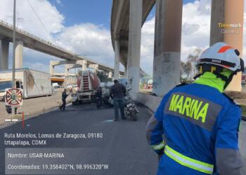 Marina entra en acción tras explosión de pipa en Iztapalapa