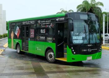 Inician pruebas con Taruk, el autobús eléctrico, en Chetumal