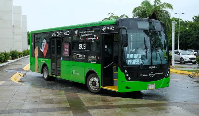 Inician pruebas con Taruk, el autobús eléctrico, en Chetumal