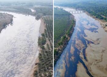 Fuga en ducto de PEMEX provoca derrame de hidrocarburo en el río Pantepec