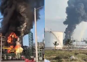 Incendio impacta producción en Dos Bocas