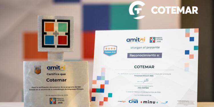 Cotemar se posiciona entre las empresas más éticas