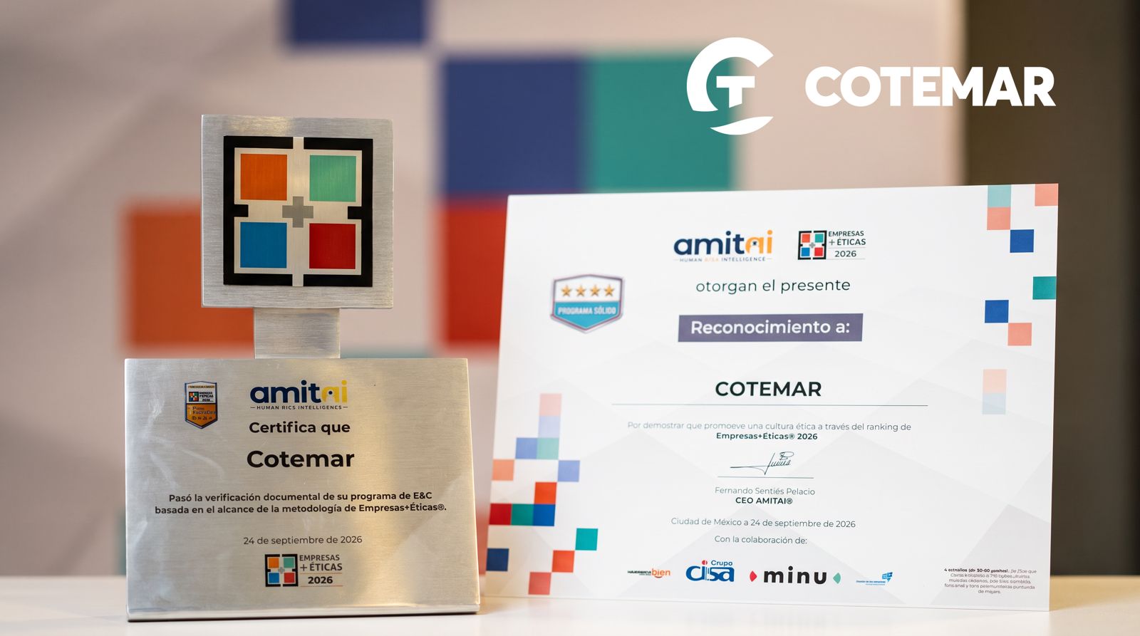 Cotemar se posiciona entre las empresas más éticas